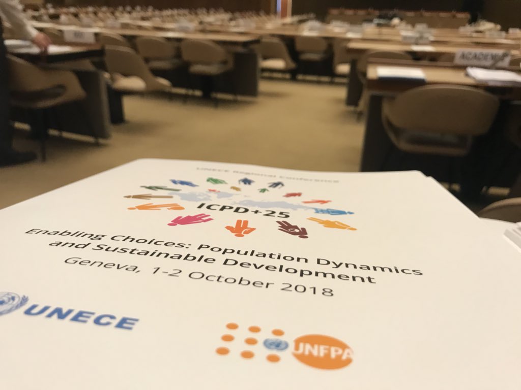 Population dynamics, #reprohealth and #genderequality in focus today and tomorrow at regional #ICPD25 conference about to begin in Geneva. Follow #ICPD25, @unfpaeecaro and @pu_unece for live updates!