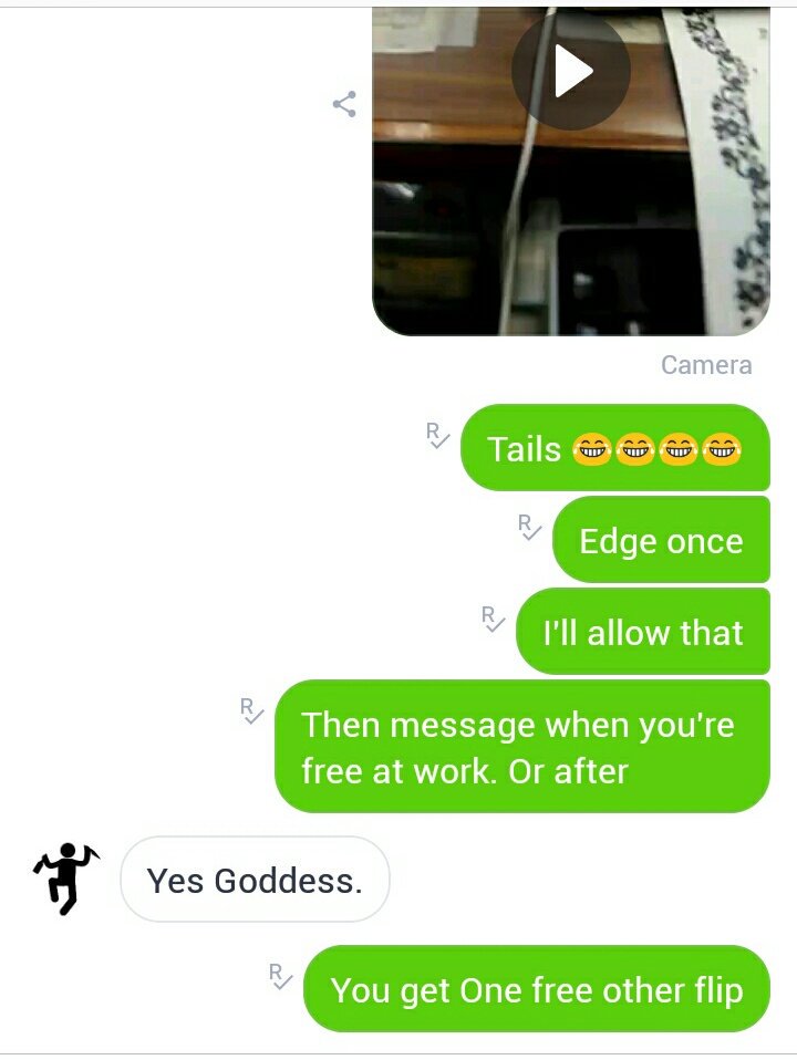 GoddessJuliessa's tweet photo. More #PayPigGames #slavegames!! Playing a coin toss and edge and tribute game with this helpless blueballer😂 i was gonna flip the coin until it was tails but the loser lost on the first flip anyway LMAO https://t.co/2DTl8nqbNn