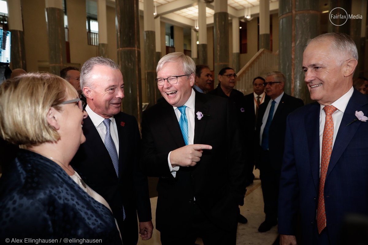Dear Malcolm. A quick reality check on "miserable ghosts": 1st, having told the world you've left politics behind, you seem to be in the media every day talking about it. 2nd, in case you didn't notice, I left parliament for NYC 5 years ago. Why not come over for a cuppa?