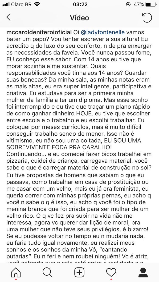 mc_caroloficial's tweet photo. Ela bloqueou me 😭 
Eu pensei que a gente ia conversar 🤣🤣🤣🤣🤣🤣🤣🤣🤣🤣🤣🤣🤣🤣🔥🔥🔥🔥😁 ACABOU A ÉPOCA EM QUE OS BRANCOS FALAVAM E OS PRETOS ABAIXAVAM A CABEÇA MINHA FILHA, SE ADAPTE COM ISSO! 
SIGO INVICTA! VAI TER MULHER PRETA FUNKEIRA FAVELA NA ALERJ SIM! 65100. https://t.co/Bh1PDK8ZeJ