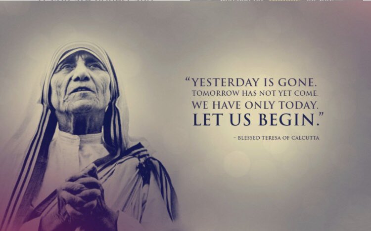 _theglobalhuman's tweet photo. Launching into the new month with that #MotherTeresa mantra: Let us Begin 💛💪🏽✨
#today #newbeginnings #motherteresaquote #theglobalhuman https://t.co/M7YVbtlb3M