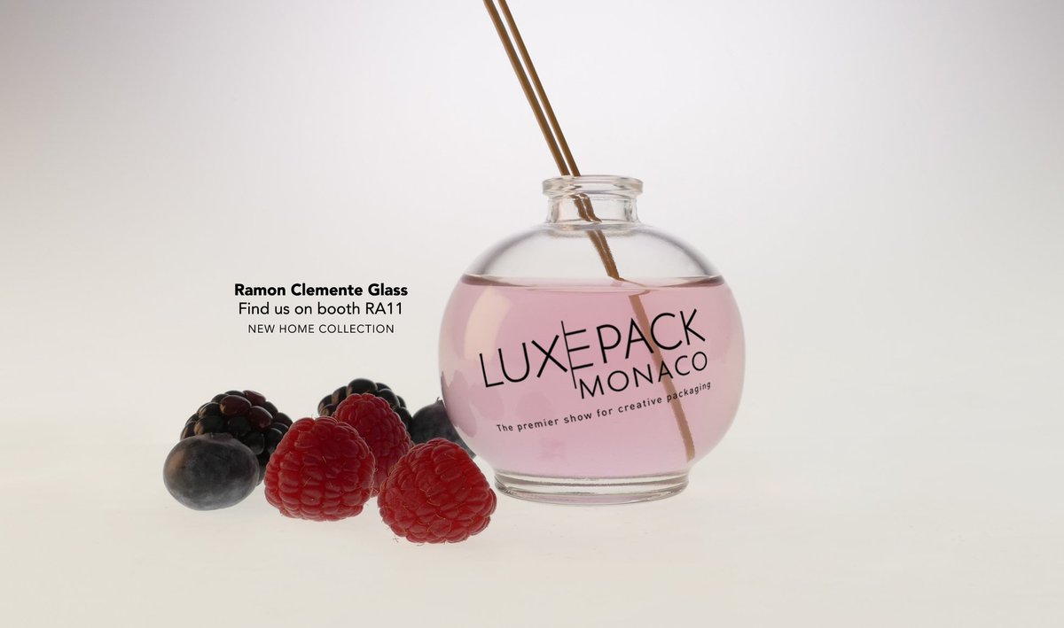 rclementeglass's tweet photo. Join us @LUXEPACK_SHOW on booth RA11. New home collection.  #beauty  #glass #fragrancediffuser #monaco #ramonclementeglass  
https://t.co/pXtEUrJ3f6 https://t.co/dgwEE6npTL