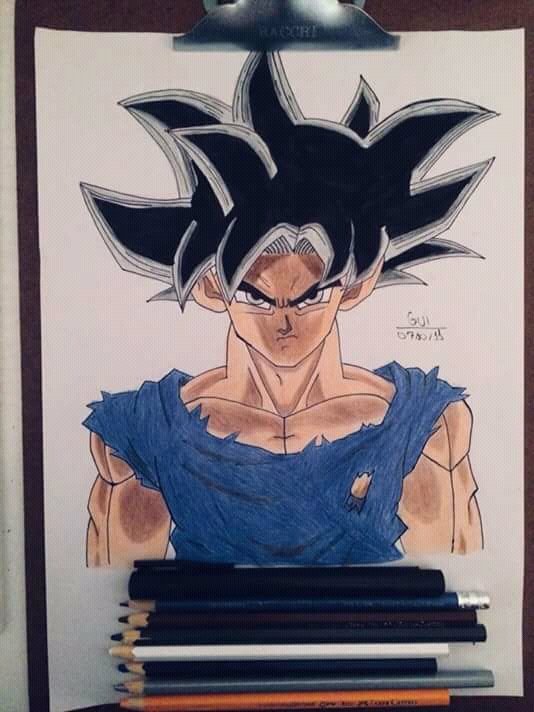 Goku instinto superior desenho