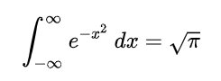 benorlin's tweet photo. I love Euler's identity the way I love the Beatles: with the sheepish knowledge that they probably get too much attention.

But the Gaussian integral! Look at this beauty, folks! It's the Moody Blues of equations involving e and pi! https://t.co/K0Bh632f61