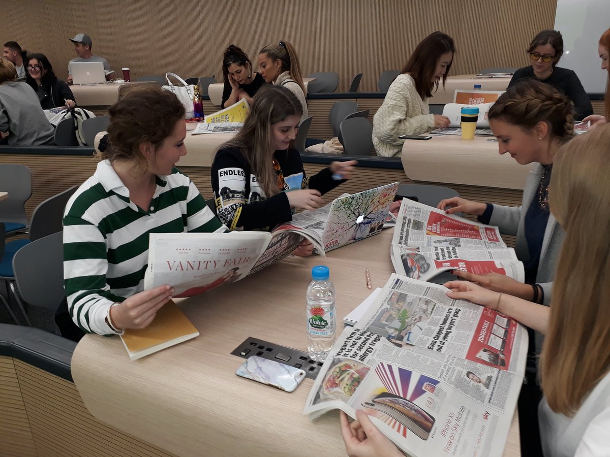 Always start my PR & Advertising class at @Westminsteruni1 with students reading the best 'creativity catalogues' going - newspapers #newsvalues #newssavvy