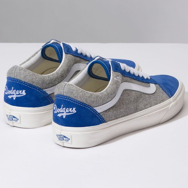 dodgers vans slip ons