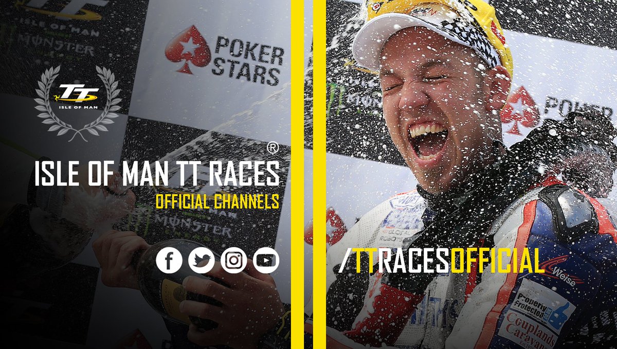 Follow, like, share. Join the Isle of Man TT Races today on our NEW Social Media Channels. Search ttracesofficial on Twitter, Facebook, YouTube and Instagram now for all the latest news and content.