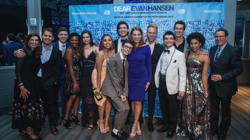 playbill's tweet photo. Go inside the opening night celebrations for the first national tour of @DearEvanHansen 📸🎉 https://t.co/tkAA7PIzYi https://t.co/0HpnvbUOeP