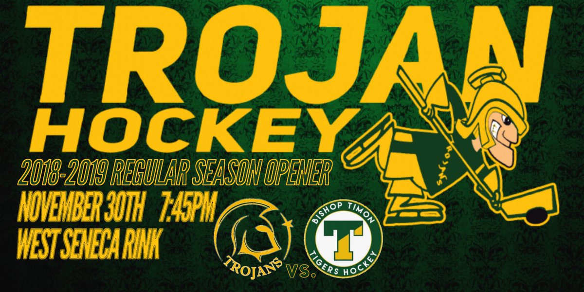 BREAKING:
Opening night is 53 days away.
Mark your calendars.
Your 2018 Division Champion Trojans return to action on November 30th. Be there!