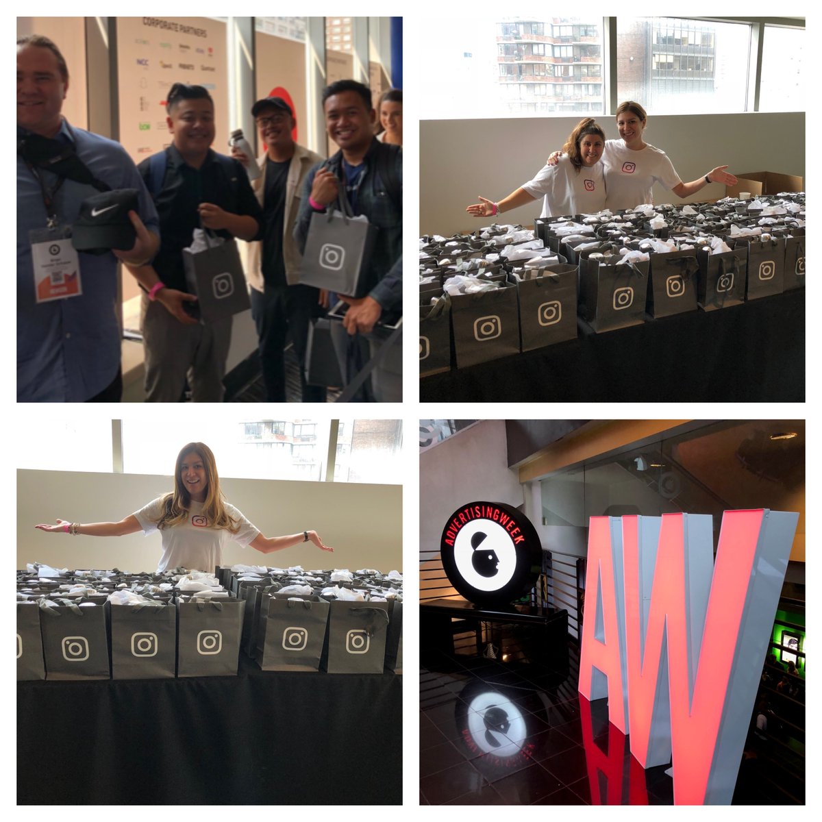 zagwear's tweet photo. Last week we attend Advertising week 2018 in NYC in partnership with @instagram to give away some awesome swag to the even more awesome attendees! #ZagwearMade #Zagtastic #PromoLife #Freebies https://t.co/BgWpU45uVd