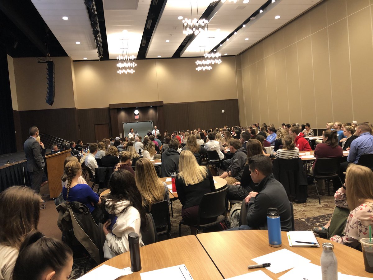 EmilyWhitney's tweet photo. Civic literacy, participation in your community, is an AMAZING part of public health. Look at all the brilliant college students from WTC, Viterbo, and UWL hearing from WI state legislators. LaCrosse area Publich Heath Legislative Gathering #ThisIsPublicHealth https://t.co/0Uvdxvoser