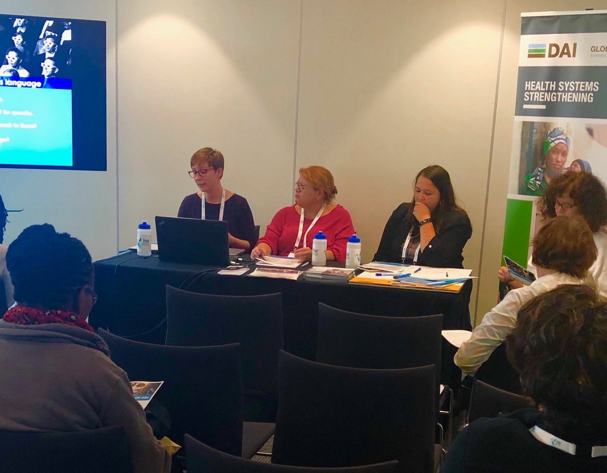 laurahoemeke's tweet photo. ⁦@IntraHealth⁩ &amp; ⁦@DAIGlobal⁩ on how to get your thought leadership pieces read! #HSR2018 #globalhealth #healthsystemsresearch https://t.co/dHndZdOdFa