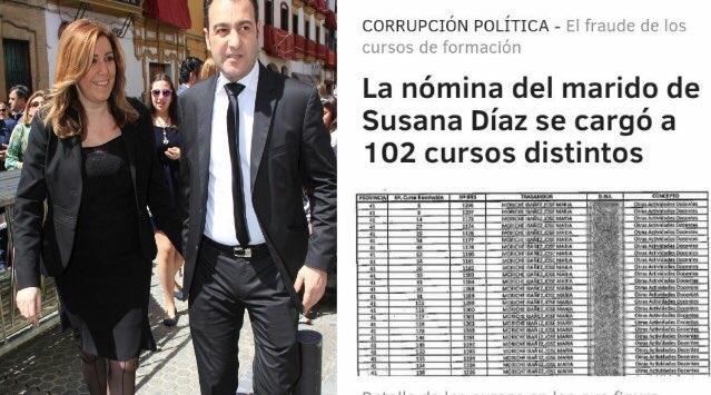 __CarmenLopez's tweet photo. Susana Díaz, 17 años en terminar Derecho (no 10 como dice su wikipedia), 0 años de experiencia profesional, 27 años de experiencia política: tu dinero , su única fuente de ingresos. https://t.co/ZYVYO737sq