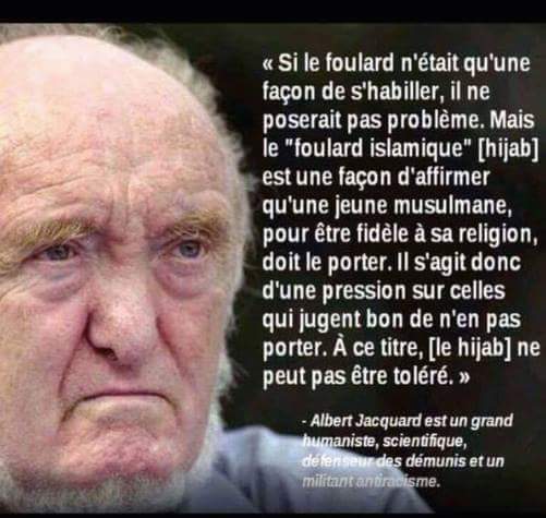 CurieFrance's tweet photo. Comment la liberté d'expression reconnue aux #musulmans leur accorde-t-elle le droit de manifester contre le #gvtCAQ_Legault et sa position fort pertinente quant aux #signes_religieux? https://t.co/306aFMdNbL