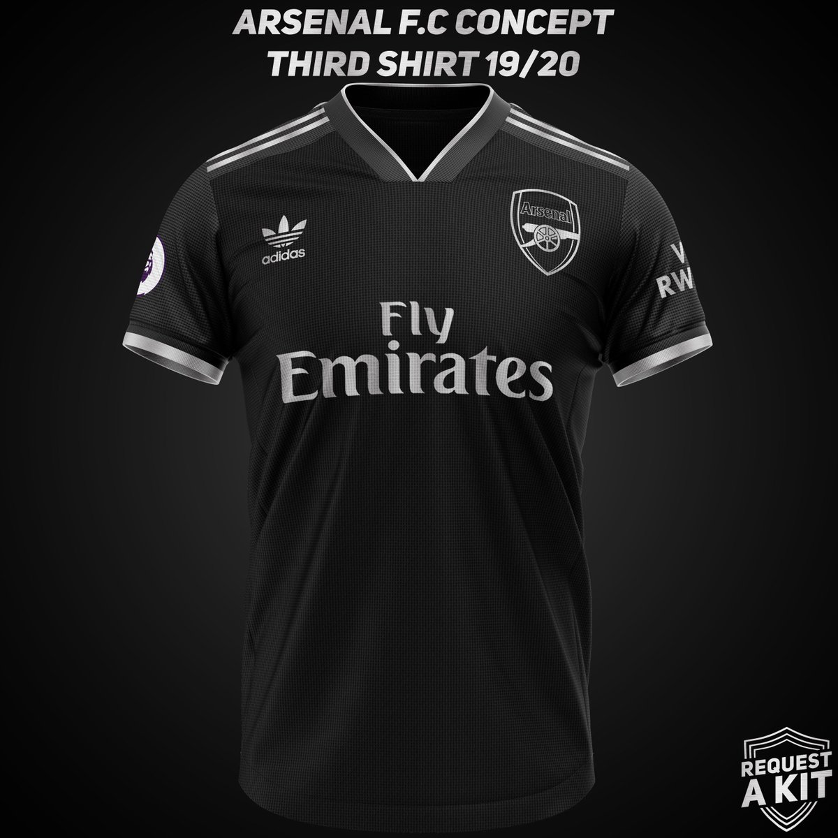 arsenal black shirt