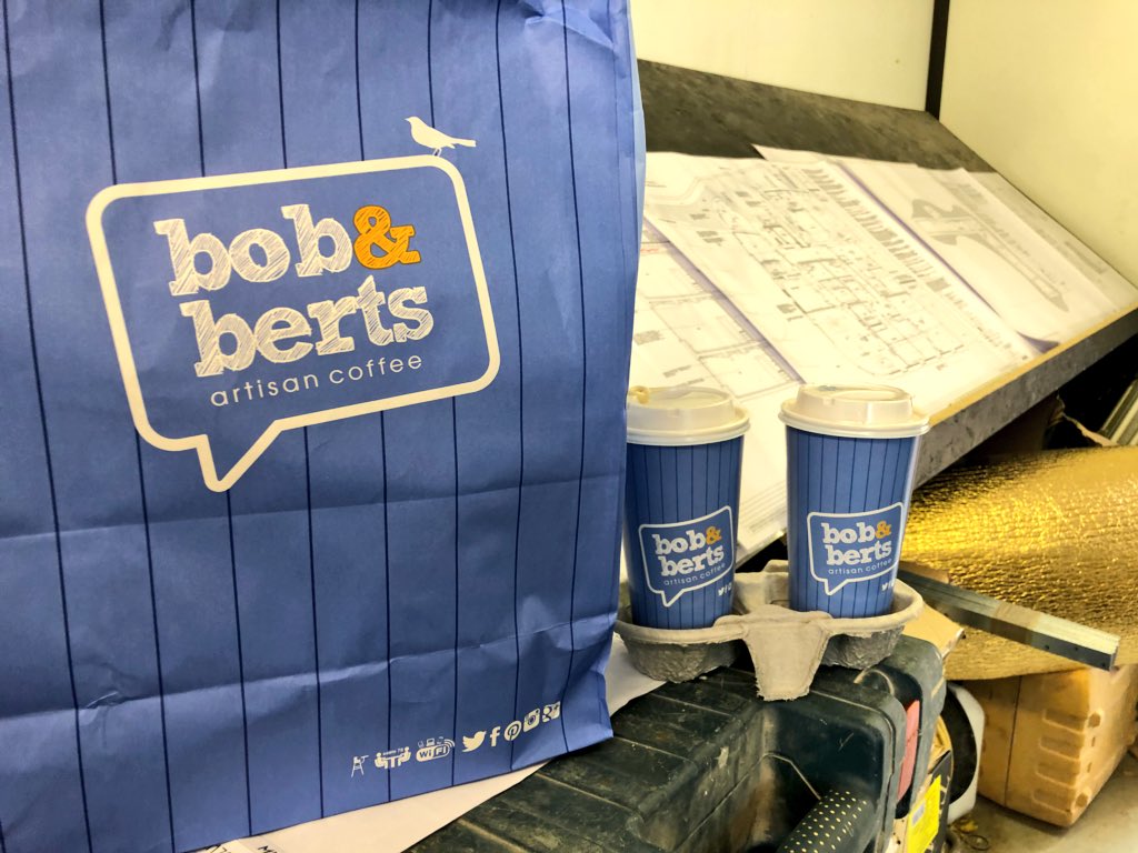 PortlandGroup_'s tweet photo. Something to cheer our builders up on a grey Monday morning in Belfast @BobandBerts https://t.co/kpS8FeroCI
