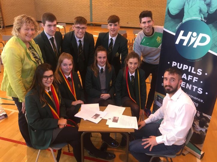 HIPpsychology's tweet photo. We thoroughly enjoyed our sessions with @SMHSchool year 13 group. The engagement from the pupils was first class. We examined career goals,motivation, consistency over cramming and dealing with set backs.#HIPschools https://t.co/cHxQ92rmI0