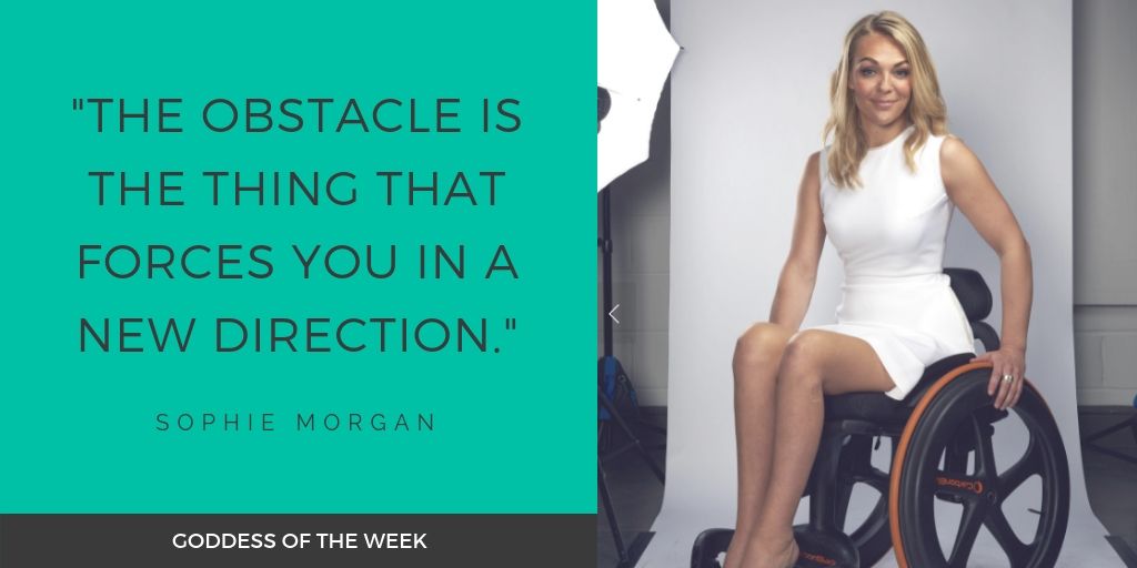 GoddessFormula's tweet photo. In addition to being a television presenter and reporter, artist and entrepreneur, Sophie is a committed campaigner for disability equality and continues to do important work in the area of disability representation in fashion and media. #goddessoftheweek #sophiemorgan https://t.co/Ea4EbyoTTo