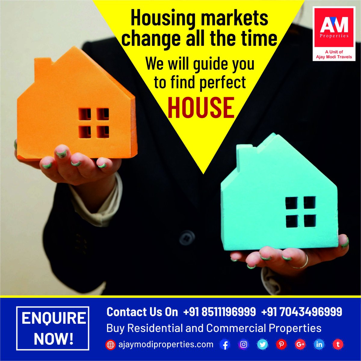 AMProperties1's tweet photo. Real Estate cannot be lost or stolen, nor can it be carried away . Purchased with common sense , paid for in full, and managed with reasonable care . It is about the safest investment in the world.
Call us on: +91 85111 96999 / +9170434 96999
#AMProperties #realestate https://t.co/DUXOZmMCPY