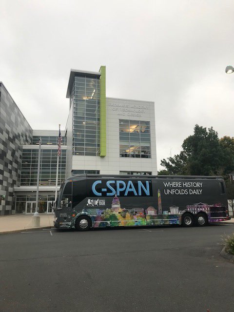 Special visit by <a href="/cspan/">CSPAN</a> today! <a href="/cspanbus/">C-SPAN in the Community</a> #befutureready
