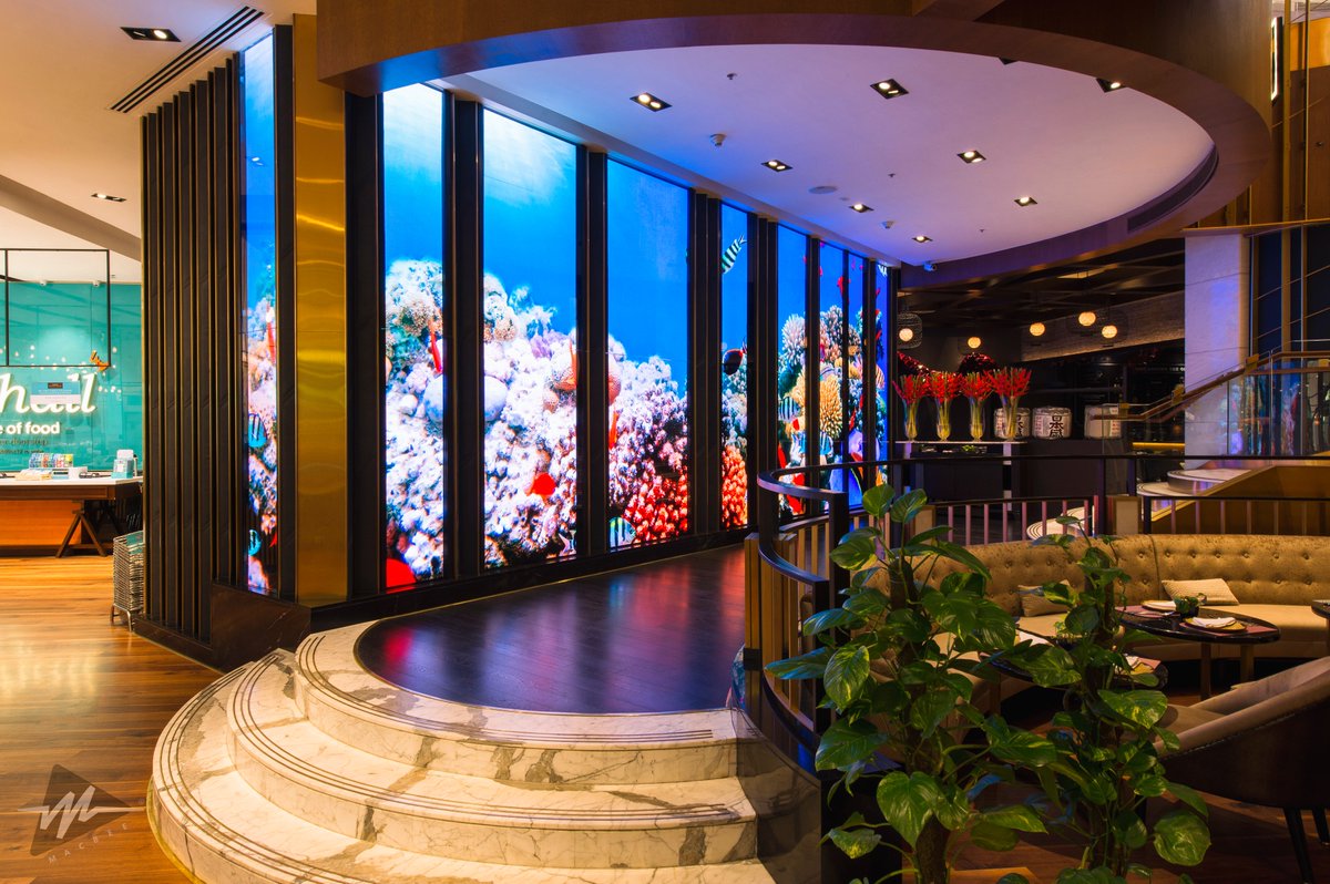 macbee's tweet photo. A New MACBEE Install at MKT in @thechanakya_ , the most premium Mall in New Delhi. #mustvist for an amazing meal. 

#install #macbee #project #DLF #lifestyle #technology #design https://t.co/eui1S1eyF5