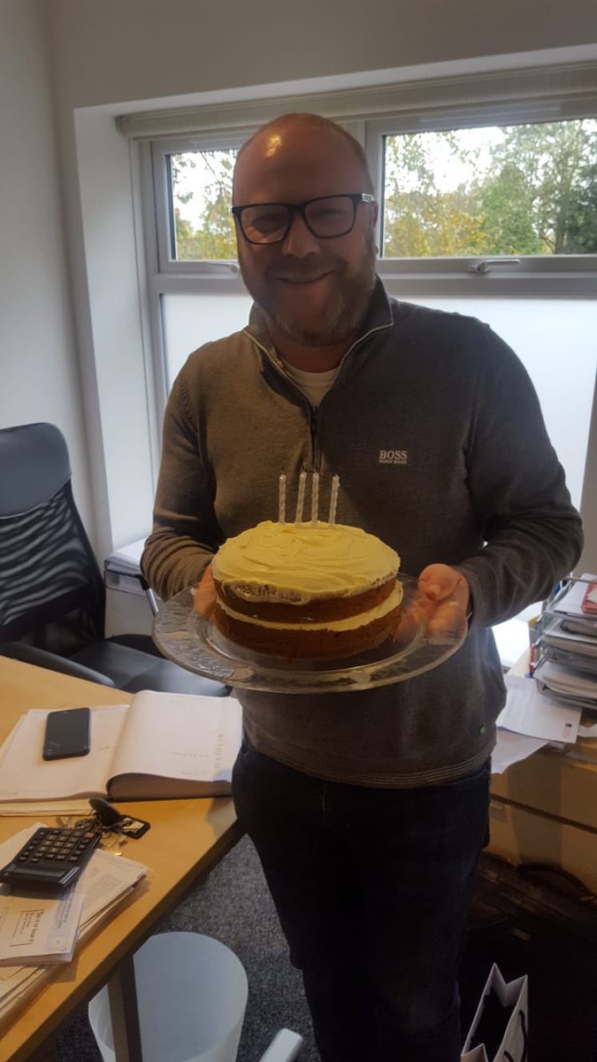 If Carlsberg made bosses, we’re pretty sure they’d mass produce <a href="/sdadvert/">Steve Davidson</a> Happy birthday Steve!! And thanks for the carrot cake <a href="/NiklaJS/">Nicola Sewell</a> it’s ‘majestic’ 🎂
