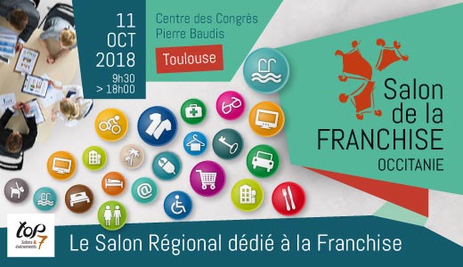 J-3 avant le Salon Réussir en Franchise Occitanie ! 
Retrouvez-nous le Jeudi 11 Octobre au Centre des Congrès Pierre Baudis de #Toulouse et rencontrez les #franchises qui souhaitent se développer en #Occitanie !