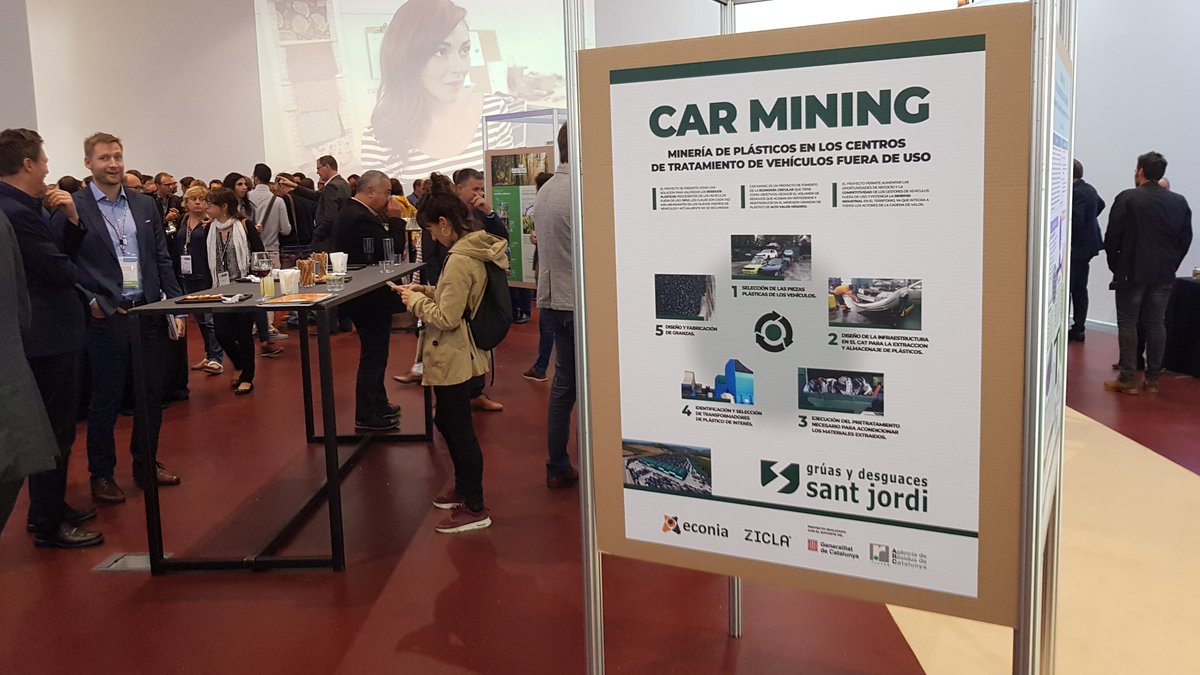 EconiaSL's tweet photo. El proyecto #carmining, proyecto de #Autogruas #SantJirdi y que cuenta con  @EconiaSL  y @zicla_eus, en la fase final del concurso de #Recuwaste18 como contribución aplicada en #economiacircular https://t.co/aU7WgFGQWa
