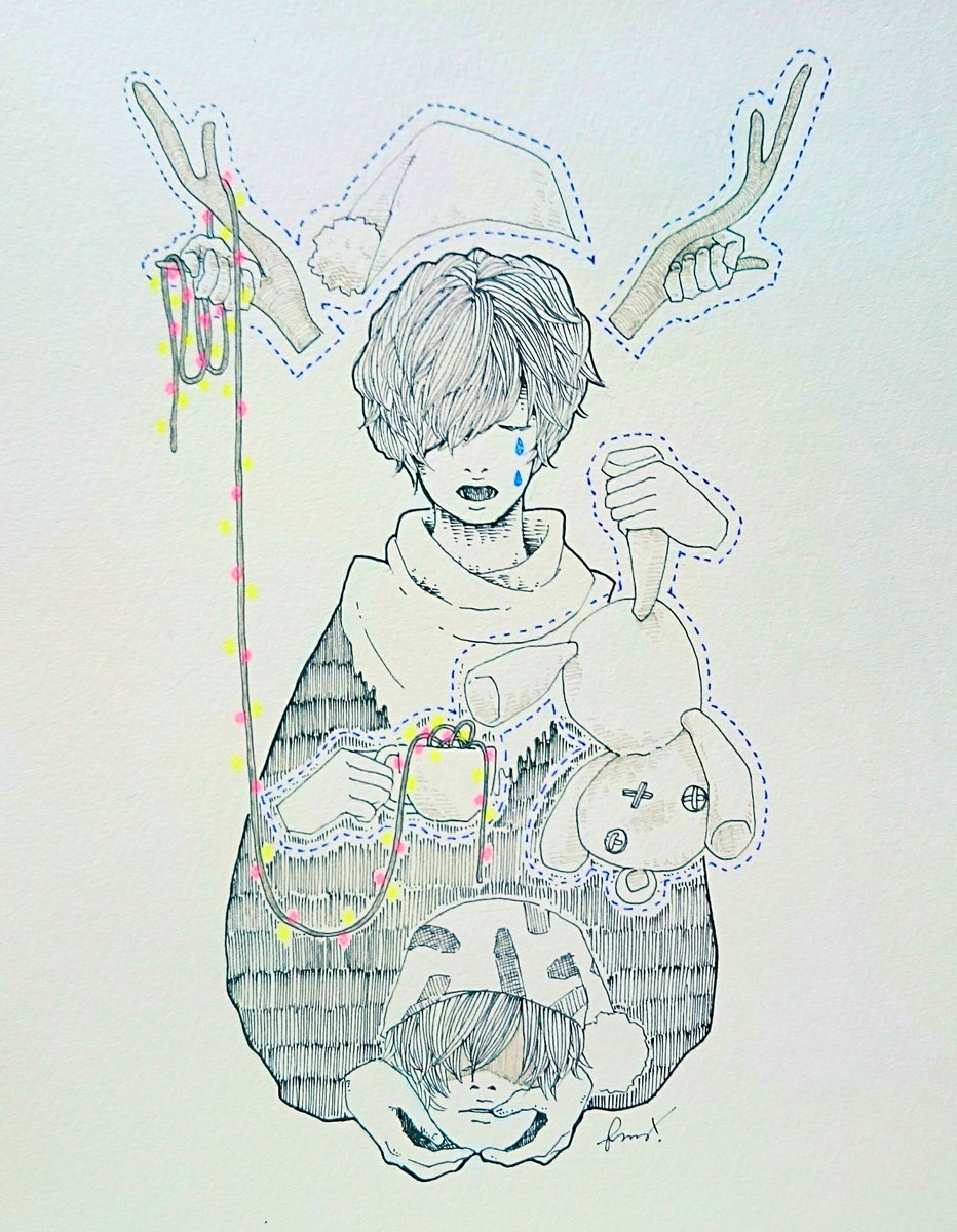 塩田いおう در توییتر リビングデッド ユース 米津玄師 Flamingoまで何枚描けるか大会