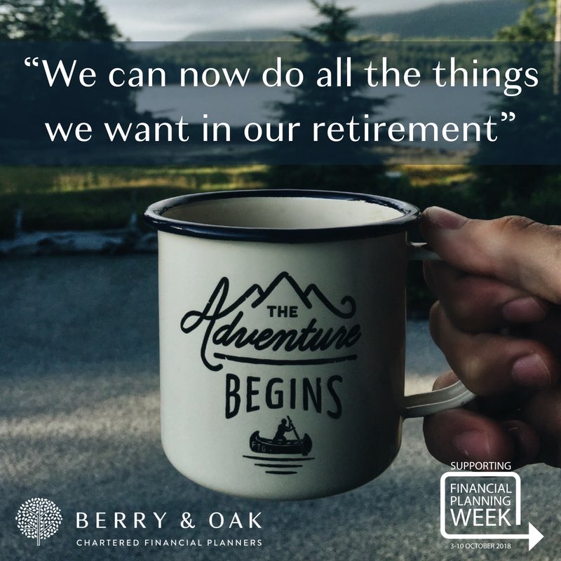 BerryandOak's tweet photo. What do you want to do in your retirement? This was a quote from some clients we recently worked with #FPWUK #planwell2livewell https://t.co/6CnDXmk7br