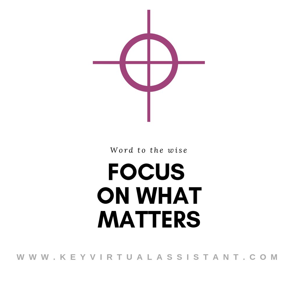 key_virtual's tweet photo. Make this the week you get laser focused on what matters. 🎯🗝️ #focusonwhatmatters #freelancer #productivity #onlyyouknow #dreambig #meetgoals #virtualassistant https://t.co/80RXHbdUHs