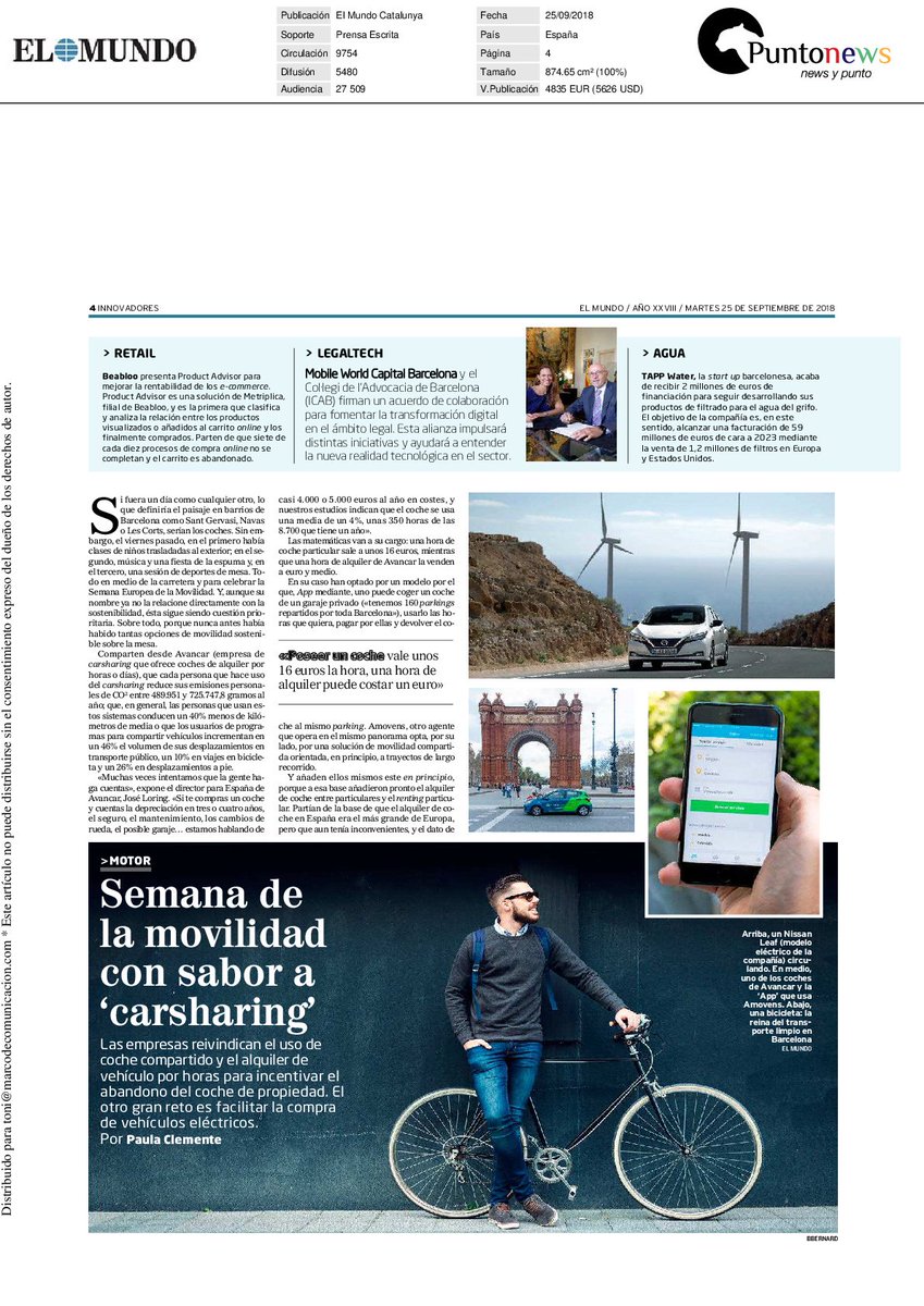 beabloo's tweet photo. En @elmundoes comparten el lanzamiento de nuestra solución #ProductAdvisor, desarrollada junto con @metriplica. ¡No tenemos duda de que revolucionará el proceso de compra online! https://t.co/0aSp3cGnjw