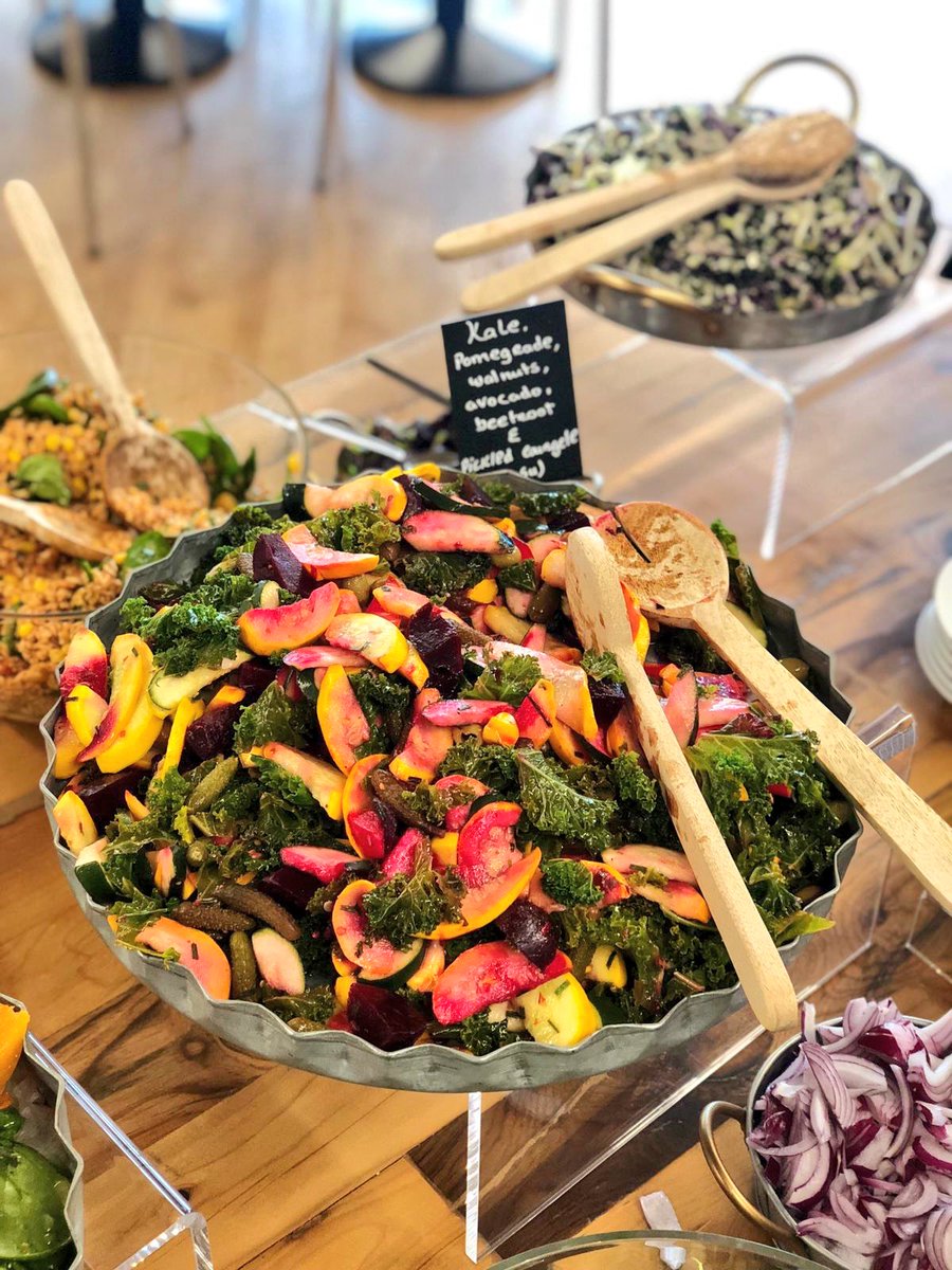 The salad bar has gone down well @UkNatArchives on our first lunch service today! #catering #Kew #SaladGoals