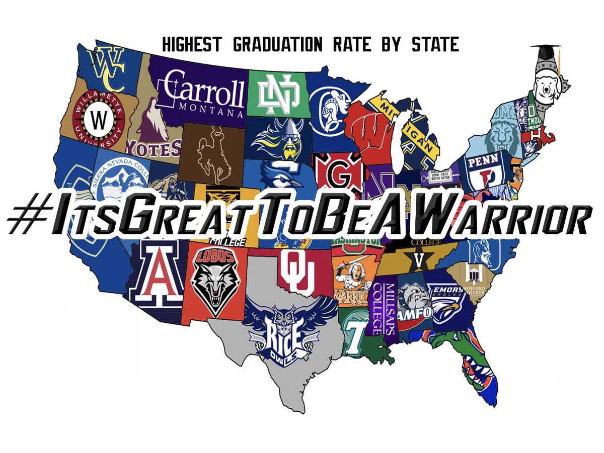Woke up to the Highest graduation rate in the state.  Average mid-career earnings per year is almost 100k! This degree carries influence! #HDX #ItsGreatToBeAWarrior