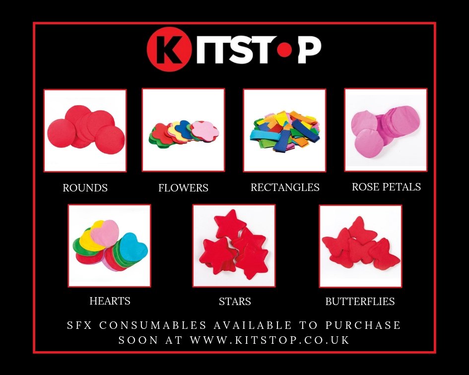 KitstopOnline's tweet photo. Our #confetti comes in a wide range of shapes and will be available to purchase at https://t.co/RfipOlozIN this month - keep your eyes peeled for the launch! #SFX #Consumables #Kitstop #Events #EventEquipment #Party #PartyEquipment #Lighting #Audio https://t.co/54PiflF4t4