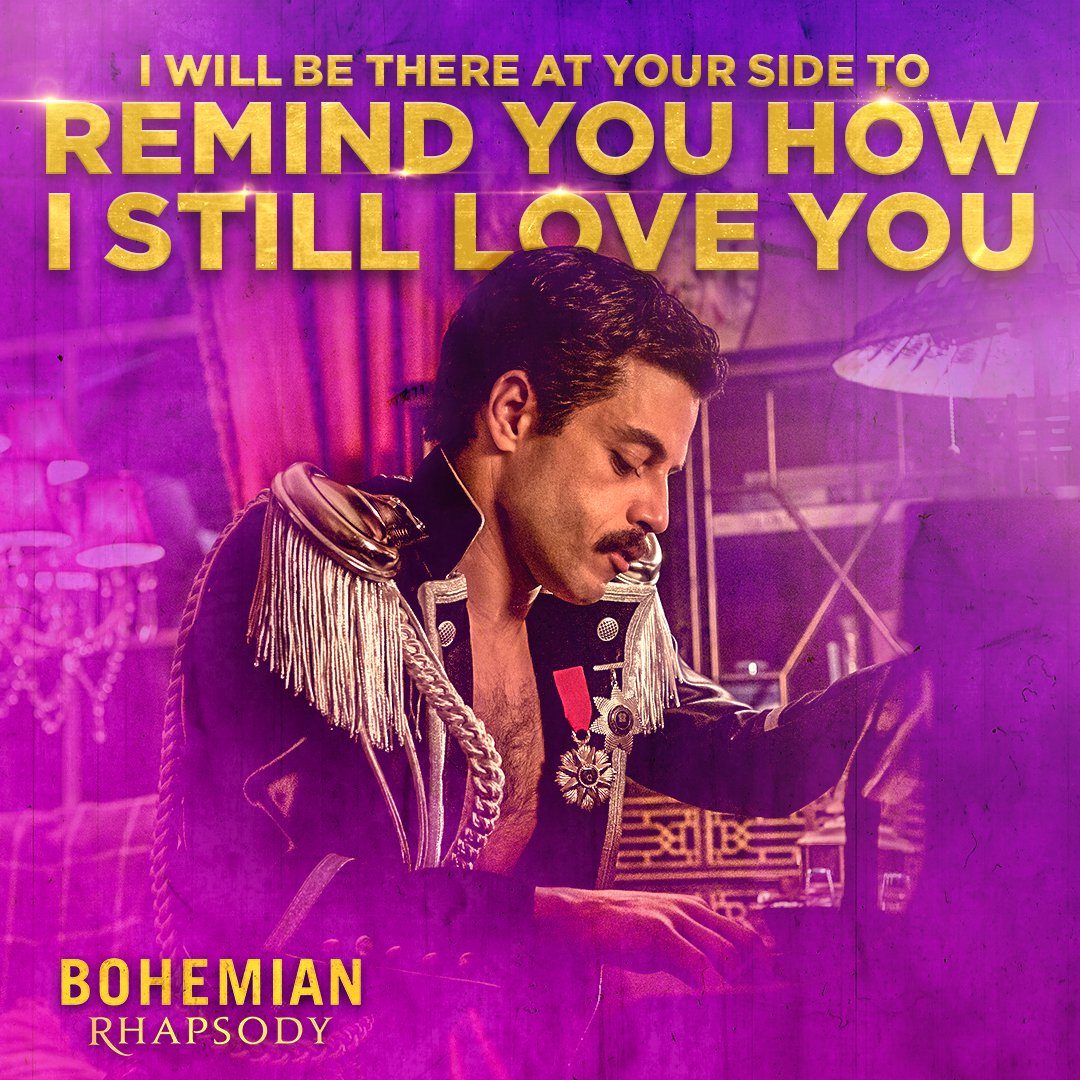 “Bring it back, bring it back, don't take it away from me   …” Do you know the next line? Add it below. #BohemianRhapsody #InspiredByFreddie