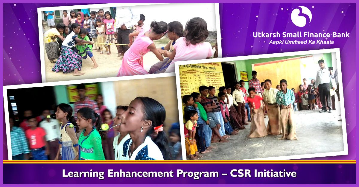 Utkarshsfbl's tweet photo. A fun filled event organised for #PrimarySchoolChildren in Arajiline Block, #Varanasi as a part of #LearningEnhancementProgram. #CSR #GameDay #TugOfWar #UtkarshSmallFinanceBank #USFB #UmmeedSafaltaKi https://t.co/N4sG3Xm8A0