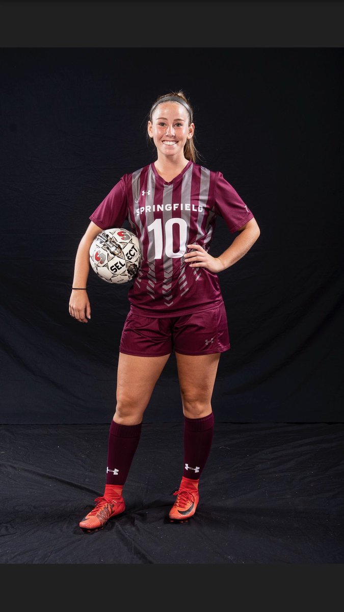 BCHSGSOCCER's tweet photo. Our Ashley MacDonald in her Springfield uniform. Best of luck this season!! #Ramsfamily https://t.co/37LkSsg8mD