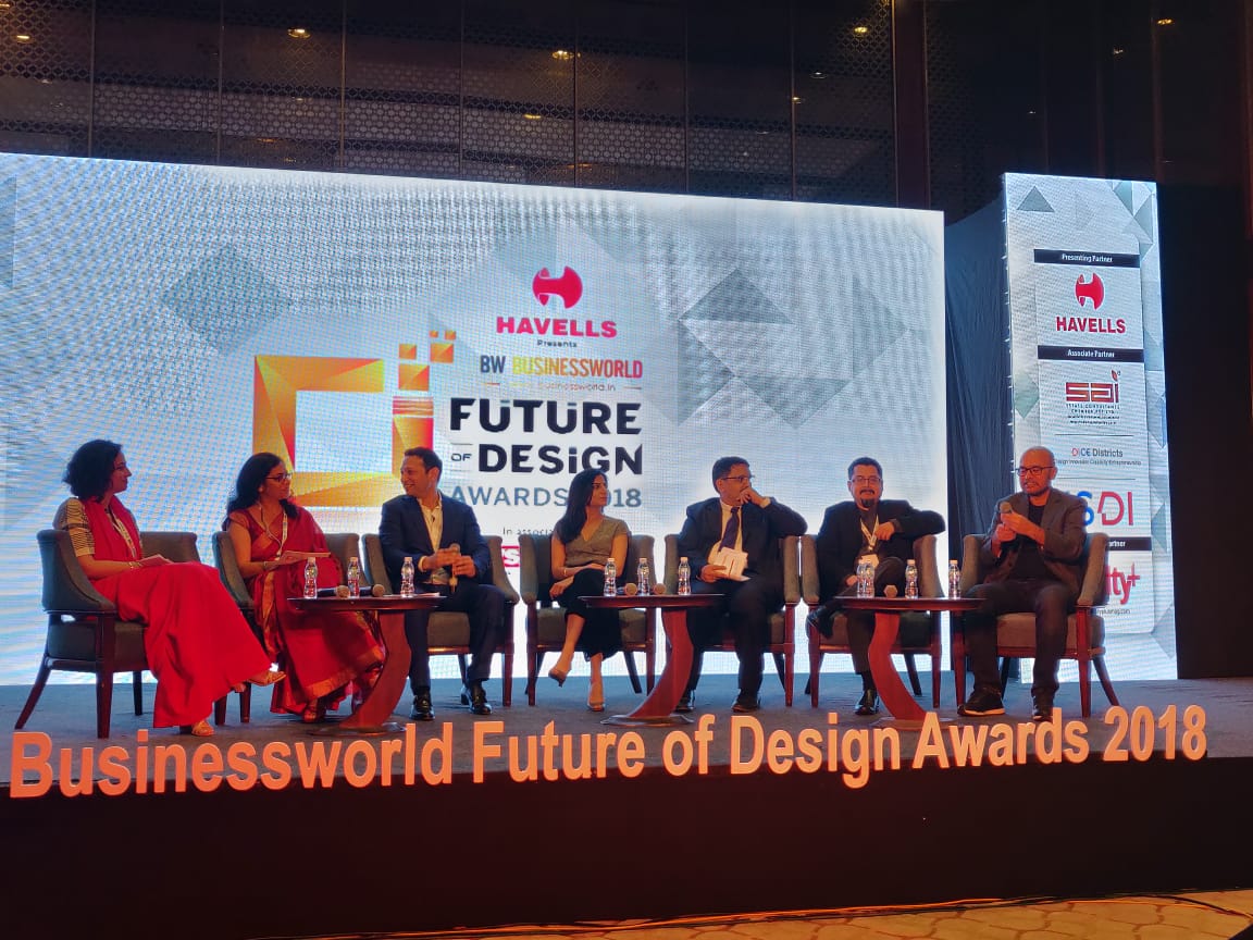 BWBusinessworld's tweet photo. Panel Discussion on The Future of Design at @havellsindia presents @BWBusinessworld #FutureofDesignAwards 2018 in association with @NewsX &amp; @mondoarc_india at @FourSeasons , Mumbai https://t.co/8MrWbOzFvy