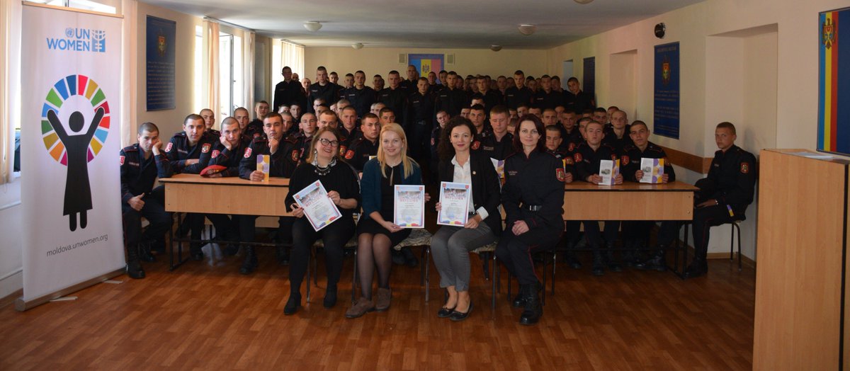unwomenmoldova's tweet photo. 90 representatives of Carabineer Troops discussed about gender equality, women`s rights, traditional roles of women and men in 🇲🇩 and ending violence against women during a dialogue facilitated by @unwomenmoldova, with @SwedeninMD support. https://t.co/XIpzoeO6Wx