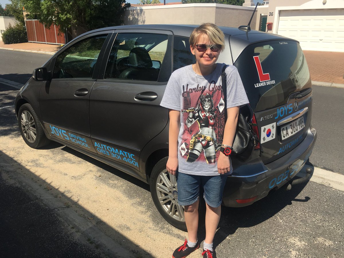 Joysdrivsch's tweet photo. Quiet shy Piage. Passed! First time #atlantis traffic department. #automaticdrivingschool #parklands #milnerton #capetown #joysdrivingschool #bokhee #조이운전학원 https://t.co/TQavp5v4KE