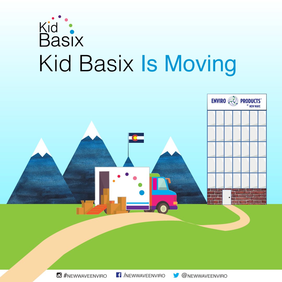 We are moving to <a href="/NewWaveEnviro/">New Wave Enviro</a> ! Follow that page for the latest news and products! #kidbasix @wearemoving #colorado