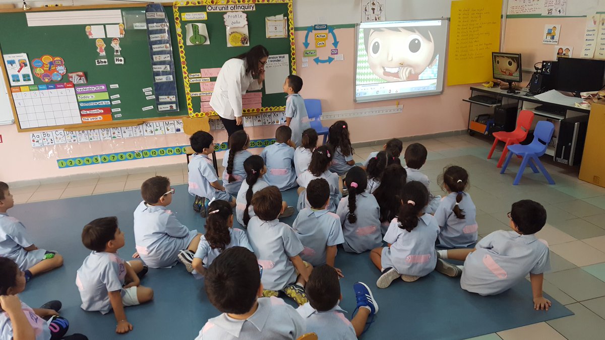 MaryamBaghdadi_'s tweet photo. Thanks to our special visitor dentist Tala Baasiri who taught our KG3 learners all about oral health. She was also pleasant to answer all their tensions. #Choices #WhoWeAre @tbaassiri  @Hhhsinfo  @Darineyassine https://t.co/F4OSgxbhYn