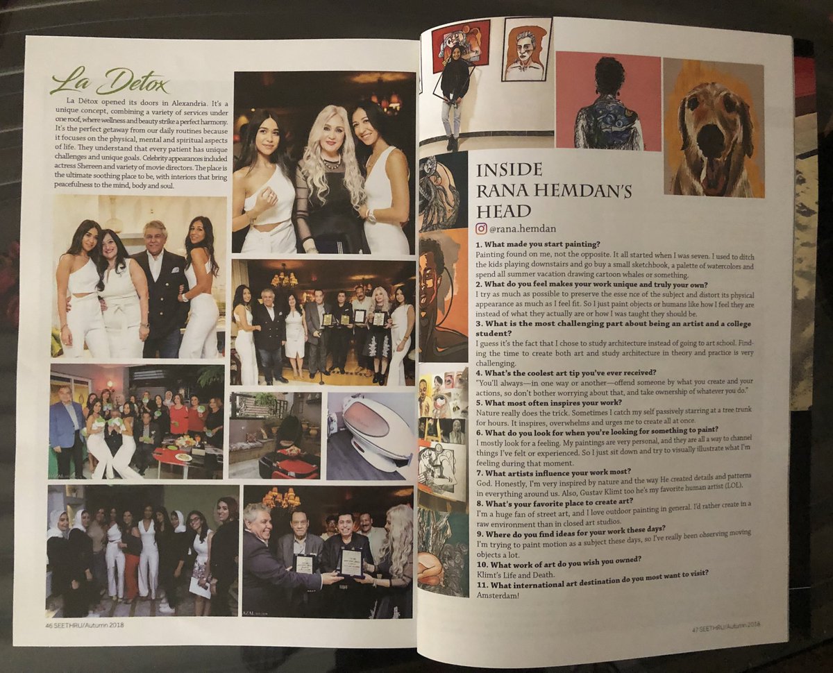 Rana_Hemdan's tweet photo. thank you so much @SeeThruMag for featuring me and my paintings on this month’s issue❤️❤️ https://t.co/ktonBzXj7z