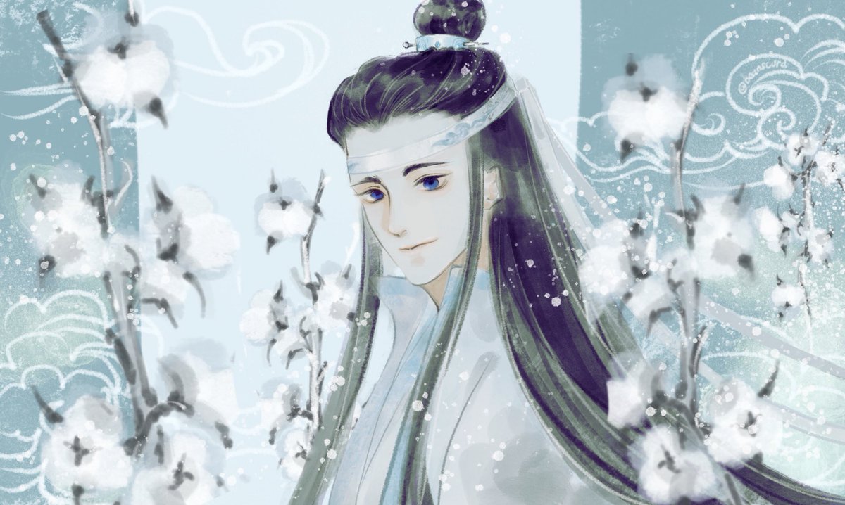 1008藍曦臣誕生祭 211008 お誕生日おめでとう 藍渙 - 銀の