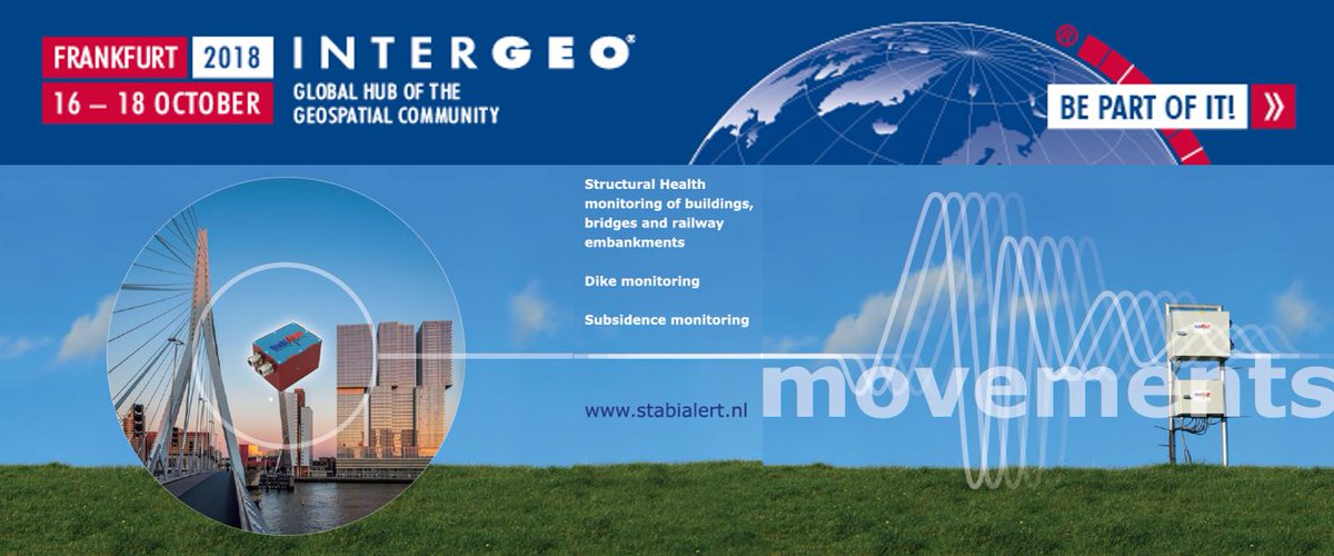 StabiAlert's tweet image. Come visit us at #INTERGEO FRANKFURT 
October 16TH -18TH 2018    Booth 12.0A.008 

This year, new technology, live demos, and interesting reports of our partners in Germany and USA.

Read more at: bit.ly/2E7elYQ