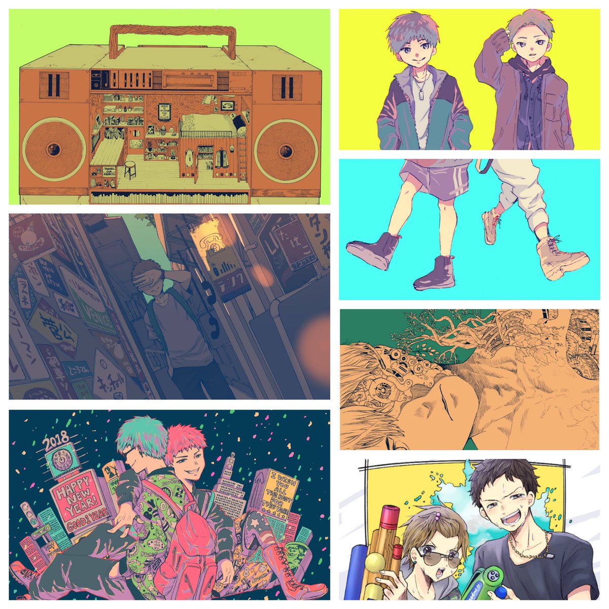 ごちゃっとした背景やレトロなもの、少年を描くのが好きです。線画が大好きで色塗りは修行中。
漫画は青春系を好んで描いてます。
Twitterでは色んなジャンルのものを描いて載せてみたいです。
前から繋がってる人も新規さんもよろしくお… 