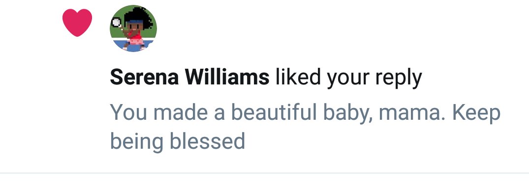 AnnaStaps's tweet image. When #GOAT @serenawilliams likes your tweet and you die from happiness and excitement