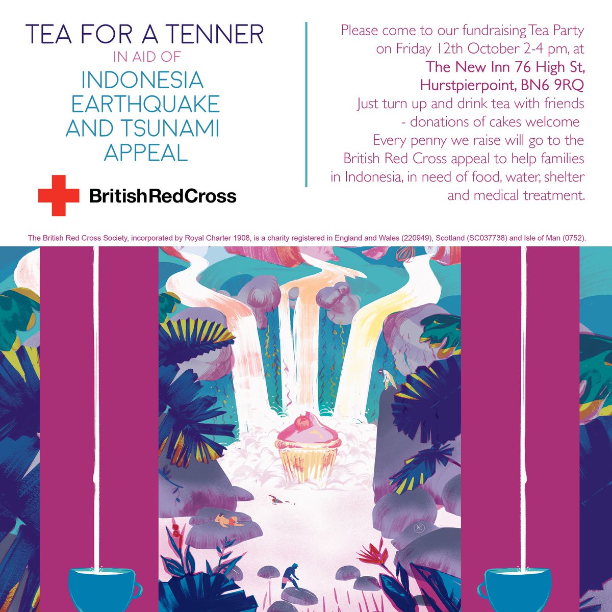 georgiegoddard5's tweet photo. #Teaforatenner #fundraiser @BritishRedCrosscome Join us for a cuppa @NewInnHurst Friday 12 October 2-4pm https://t.co/YxScEtSYjm