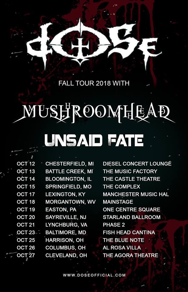 dose666's tweet image. Only a few more days until our Tour kicks off!!! Have you got your tickets yet? Track us on BandsInTown! #USTour #DoseOfficial #Mushroomhead